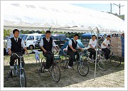 写真：自転車発電